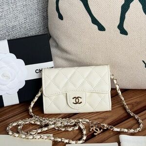Chanel Cream Quilted Crossbody Bag